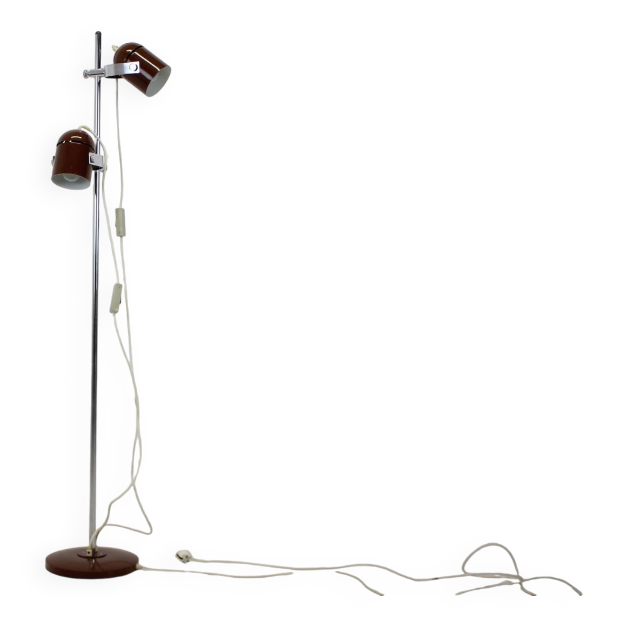 1970s Stanislav Indra Chrome Plated Floor Lamp, Czechoslovakia