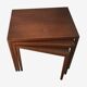 Teak nesting tables by Ludvig Pontoppidan