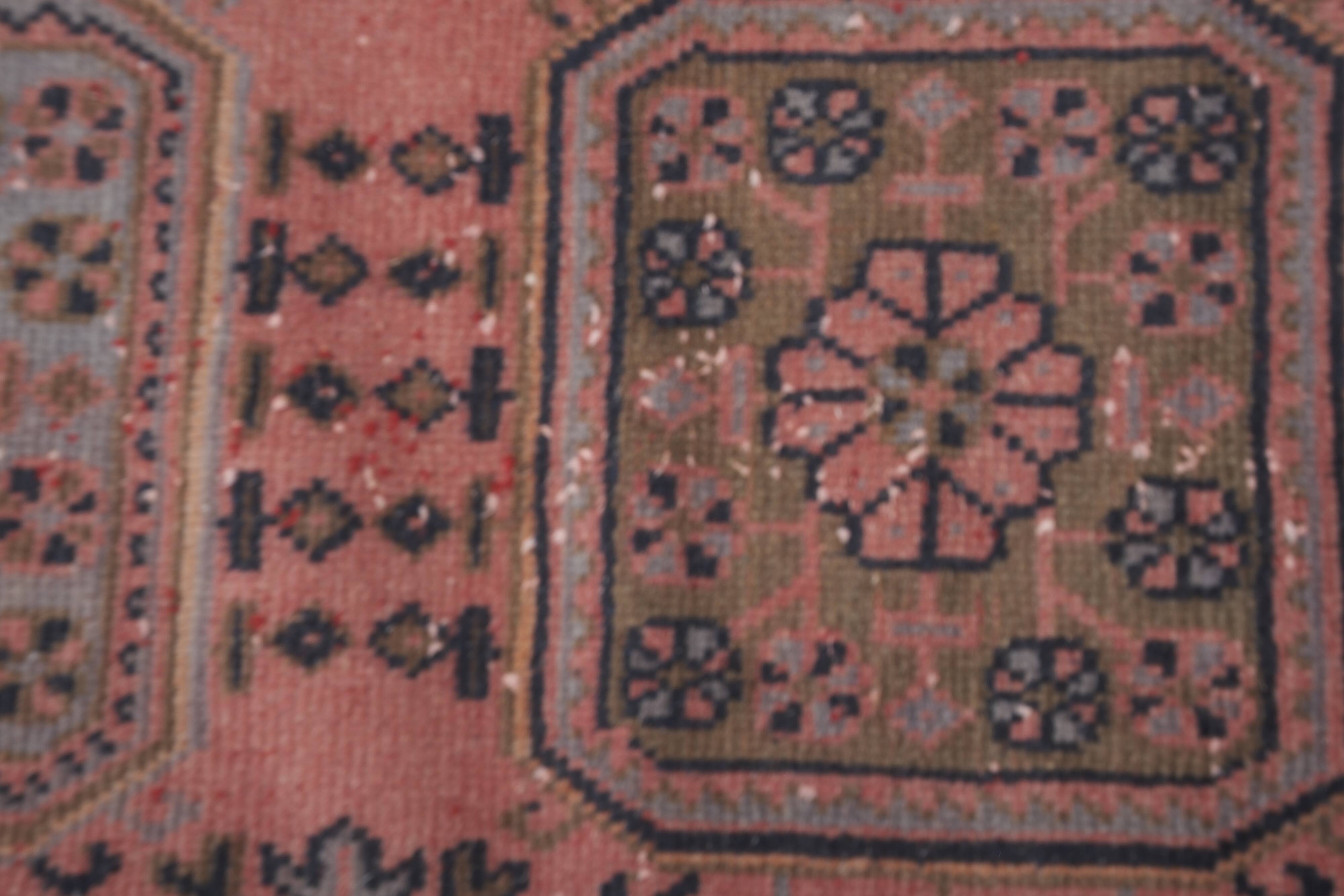 Vintage Turkish Oushak Rug Handwoven 80x670 cm