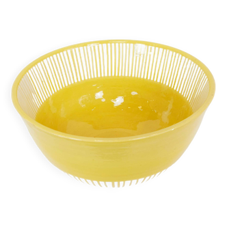 Large bowl - PALM yellow border