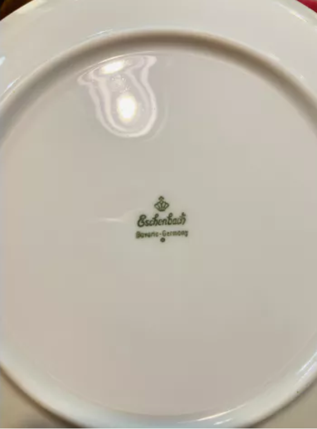 7 porcelain plates 70s bavaria