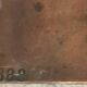 Antique engraved copper plaque "Ave Maria" – Religious art from the late 19th century.