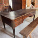 Large flat desk in Louis XVI style made of mahogany, early 20th century.