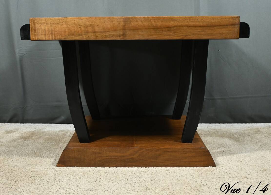 Art Deco Walnut Coffee Table – 1930