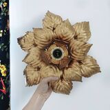 Gold Masca flower wall light