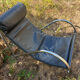 Fauteuil années 1980 Cuir et Chrome
