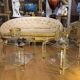 Pair of side tables from the 20th century in plexiglass and glass.