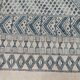 Traditional white and blue margoum carpet woven hands in pure wool