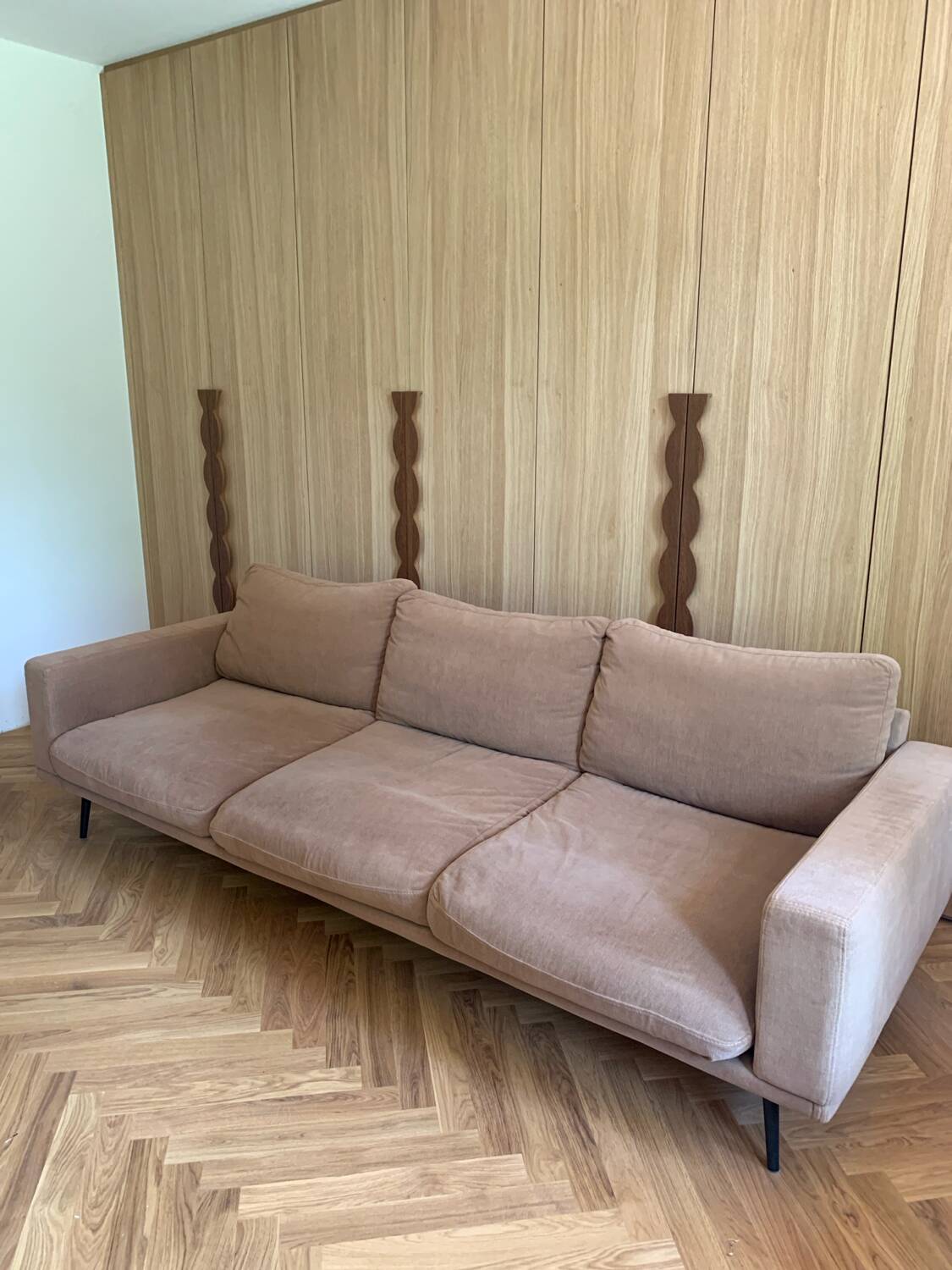 3-seater sofa BoConcept Carlton with ottoman – Vintage style from the 60s/70s