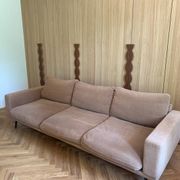 3-seater sofa BoConcept Carlton with ottoman – Vintage style from the 60s/70s