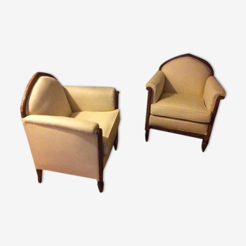 Set de 2 fauteuils art déco