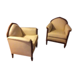 2 art deco armchairs