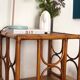 Table basse rotin et bambou