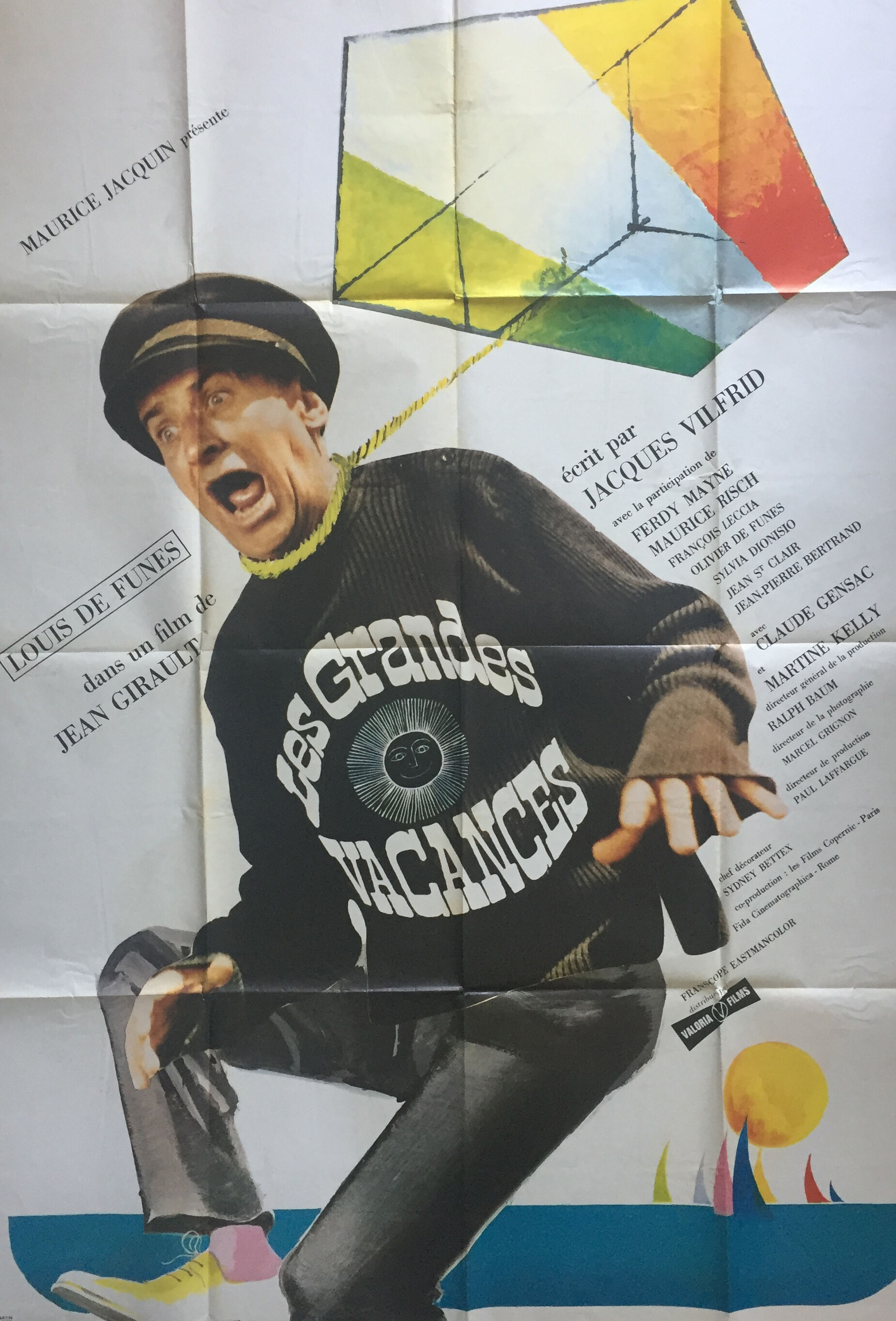 Poster "Les grandes vacances" Louis de Funes 120x160cm