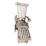 Chaise longue en teck vintage