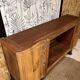 Vintage Art Deco buffet Isidore, solid wood, 2 doors and mirror.