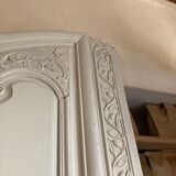 2 cabinet doors in oak period 19th century.