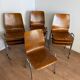 Vintage Pagholz stacking chairs in wood and metal
