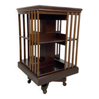 Small revolver bookshelf.