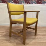 Set of 4 armchairs stamped Hans Wegner "Scandinavian design" 1960.