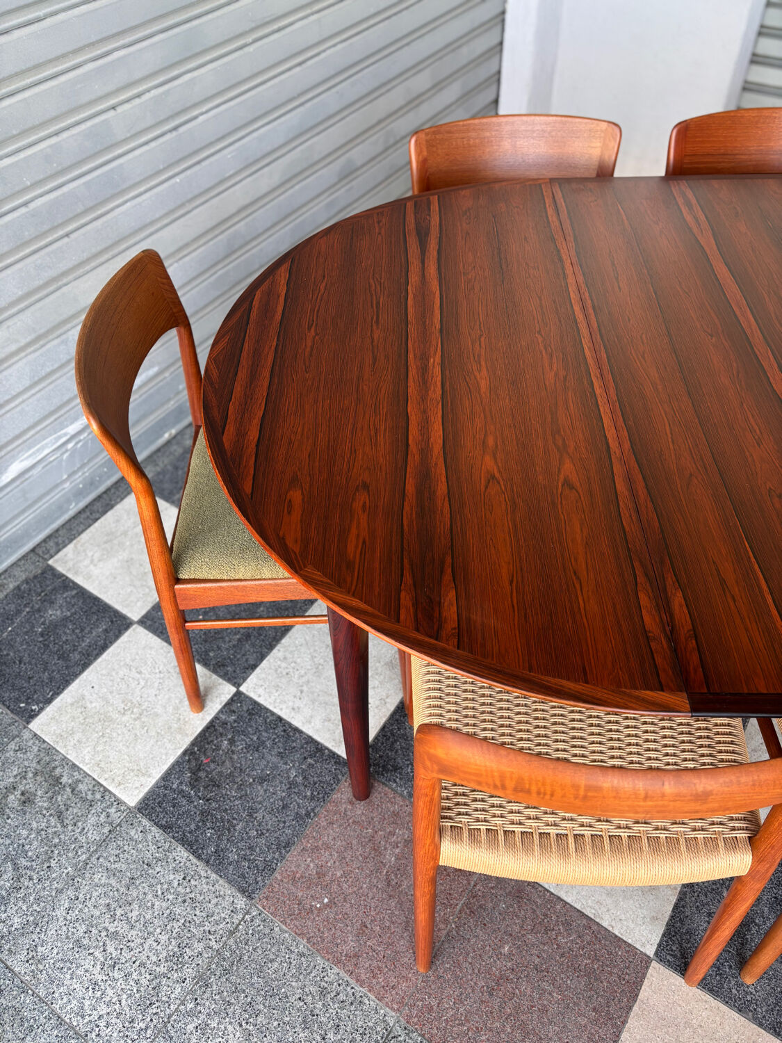 Table Arne Vodder en palissandre