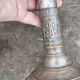Pair of 19th-century copper candlesticks