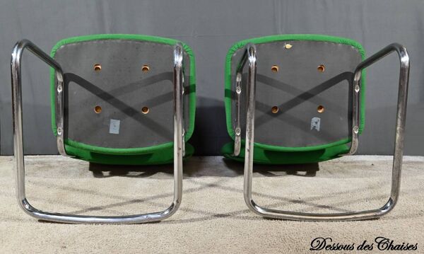 Paire de Chaises, attribuée à Steelcase Strafor – 1970