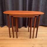 A set of three side tables, Denmark, 1960s