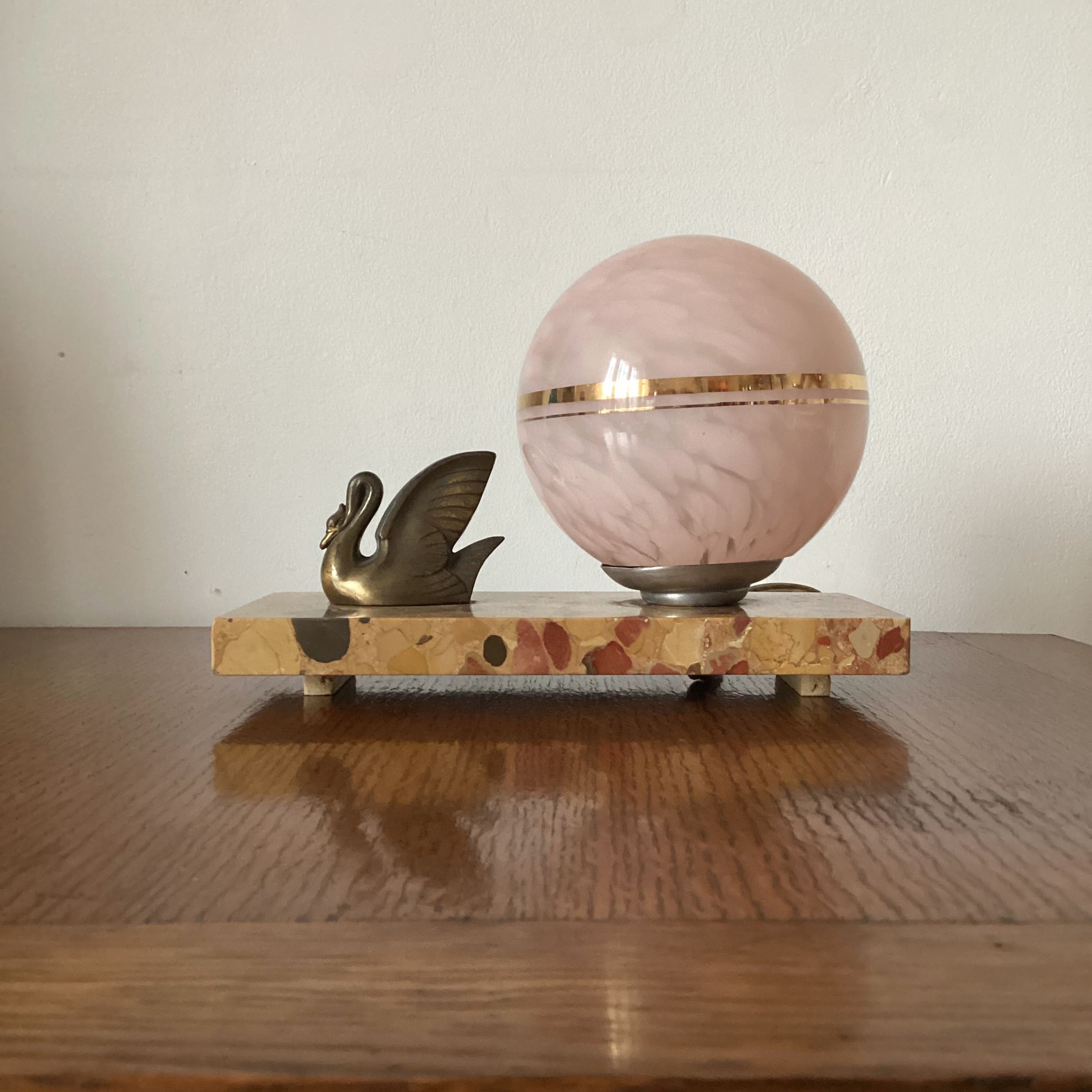 Art Deco bedside lamp