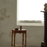 Console / Carved Side Table in Chippendale Style from the 20th Century with Storage