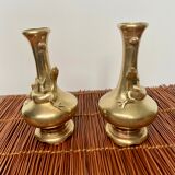 Pair of bronze vases