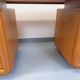 Large vintage double-sided executive desk in oak wood from the 70s