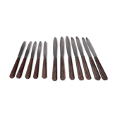 Ensemble de couteaux manche bakélite marron