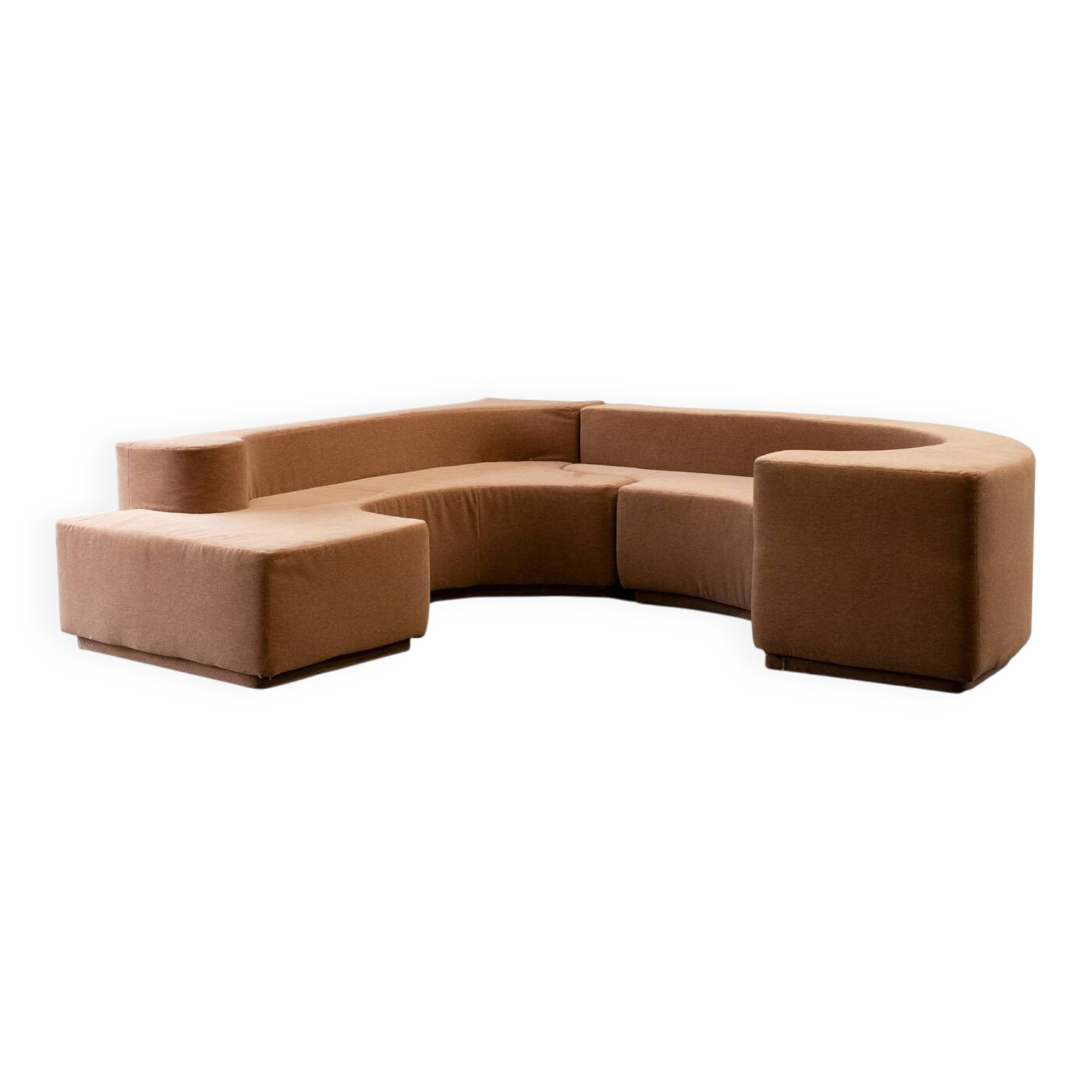 Roberto Pamio. Modular fabric sofa, model Lara. Circa 1980-90.