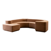 Roberto Pamio. Canapé modulaire en tissu, modèle Lara. Vers 1980-90.