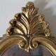 Miroir et sa console dorés style rocaille