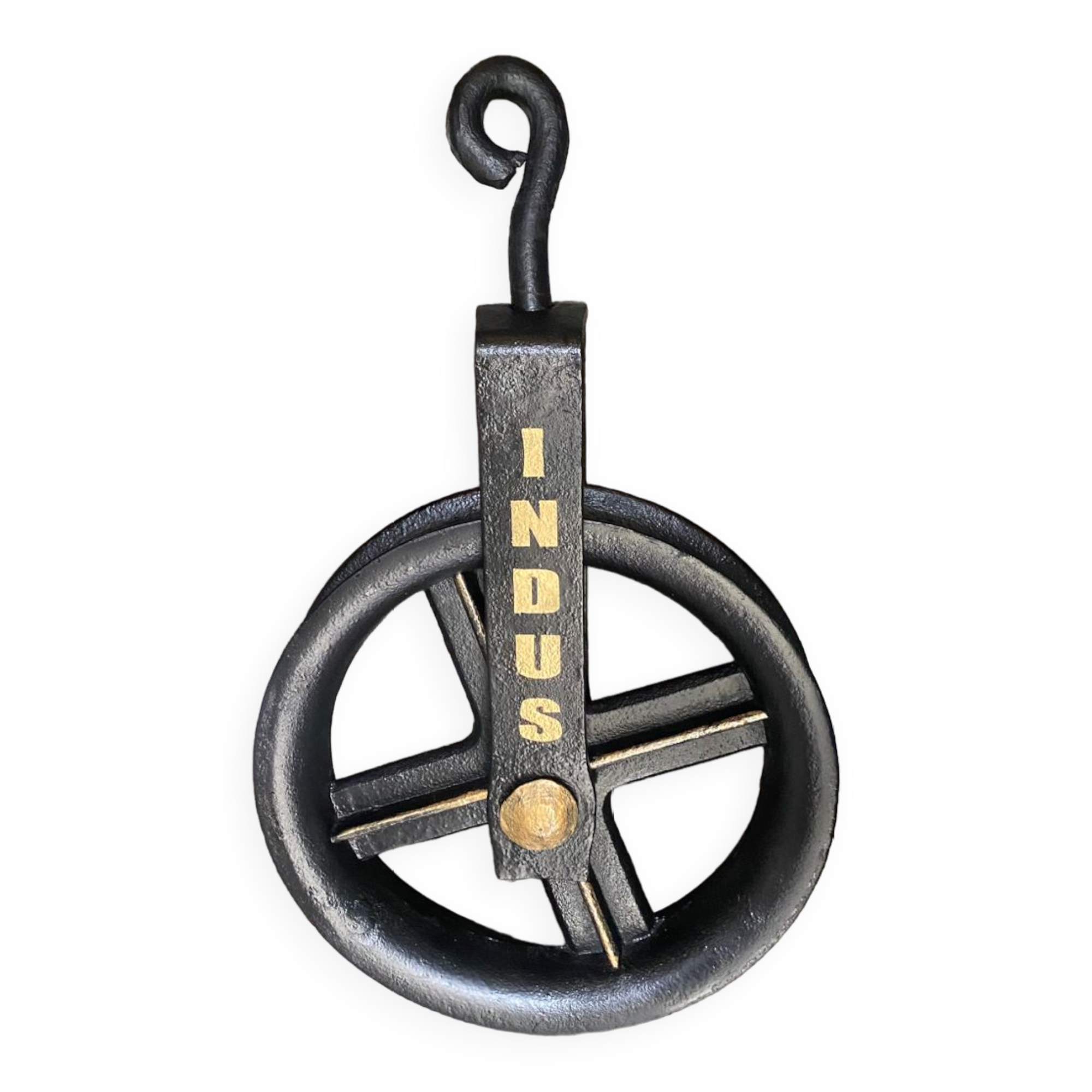 Industrial metal pulley