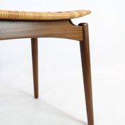 Papercord Stool In Teak By Sigfred Omann Made By Ølholm Møbelfabrik From 1960s