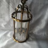Bronze and crystal lantern