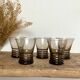 5 small smoked glasses