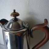Silver metal teapot or coffee maker