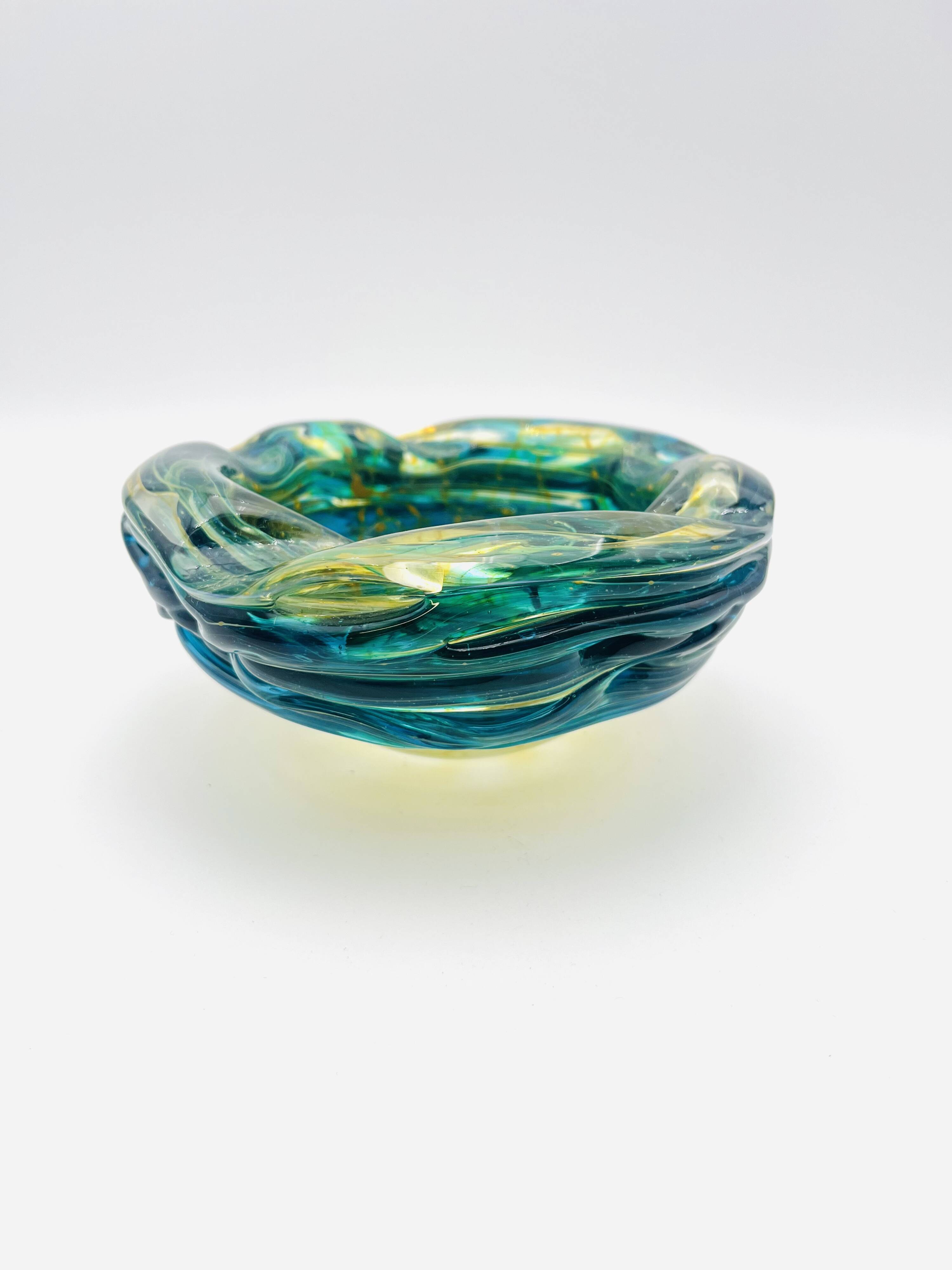 Mdina Malta Blown Glass Ashtray