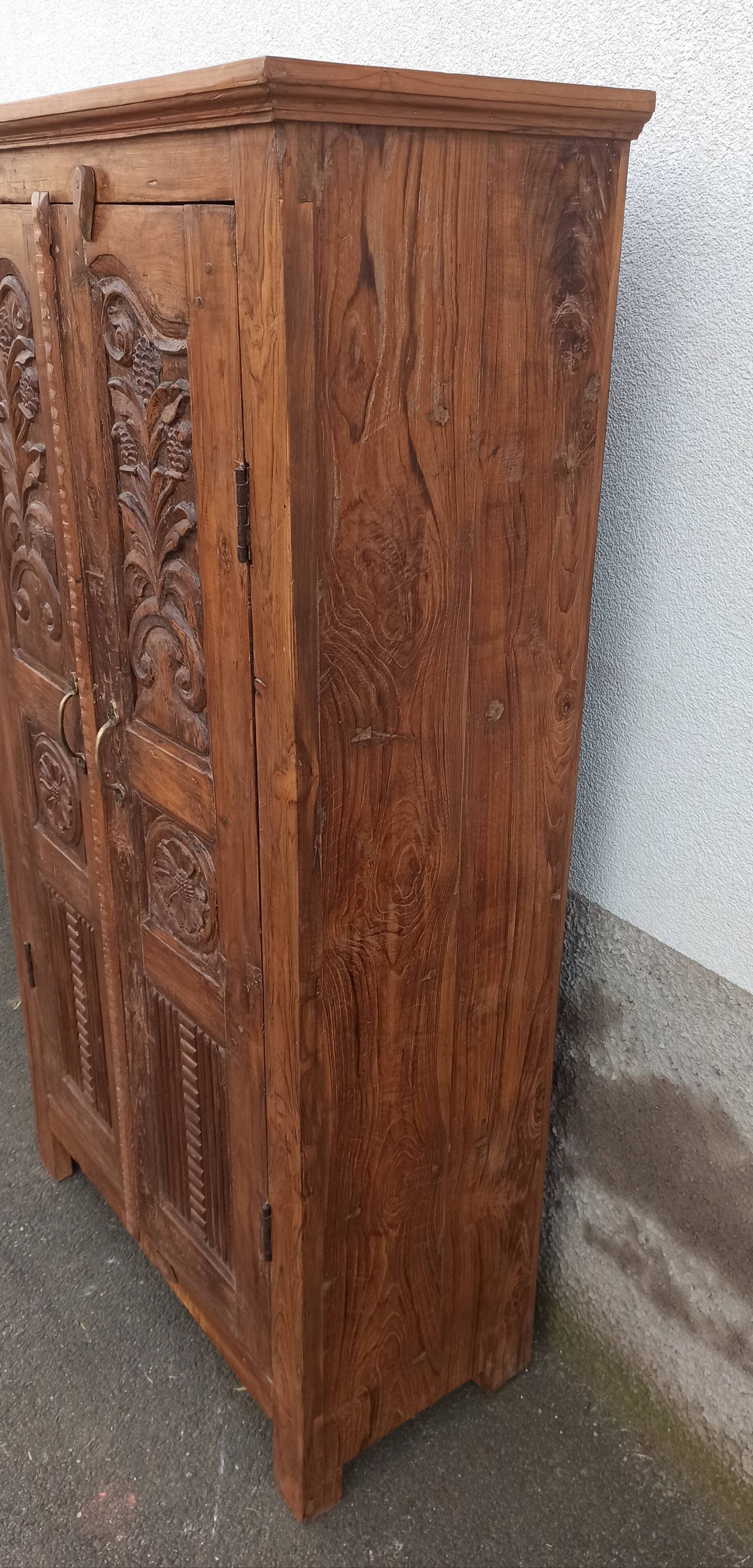 Antique wooden wardrobe