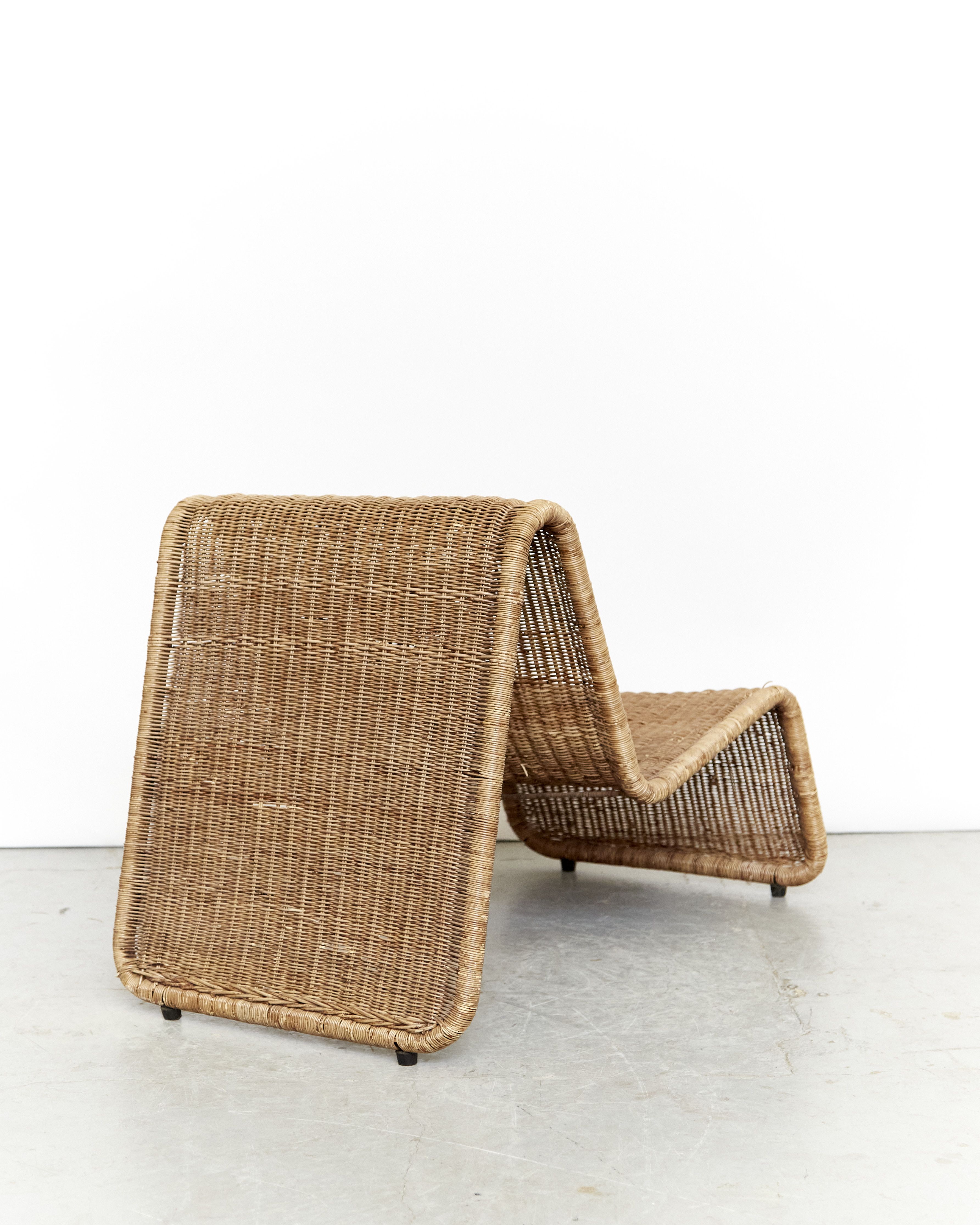Rattan P3 meridian by Tito Agnoli for Pierantonio Bonacina