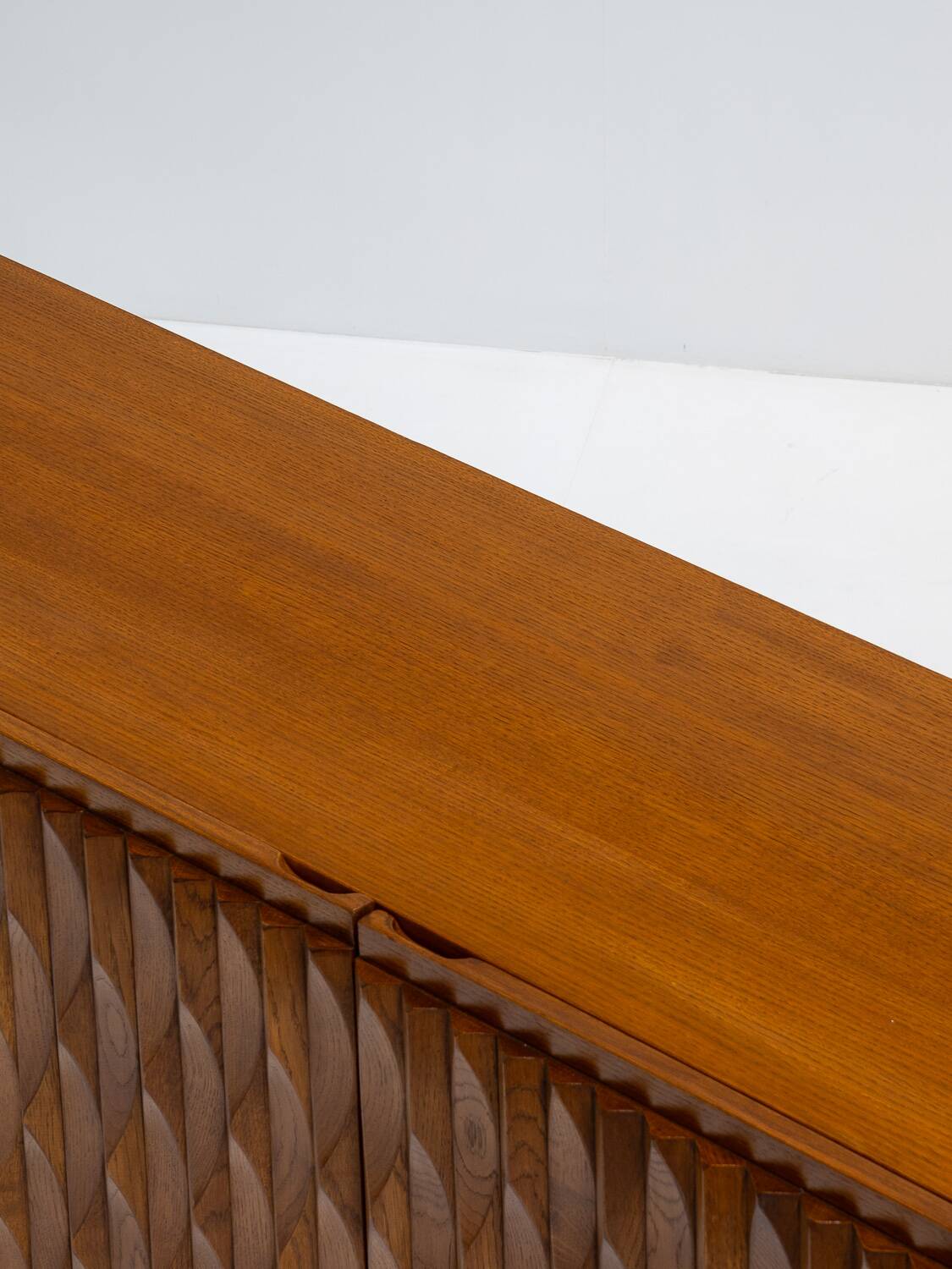 Midcentury Brutalist Oak Sideboard, Belgium