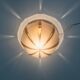 Ceiling light from Peill & Putzler, Germany, 1970s
