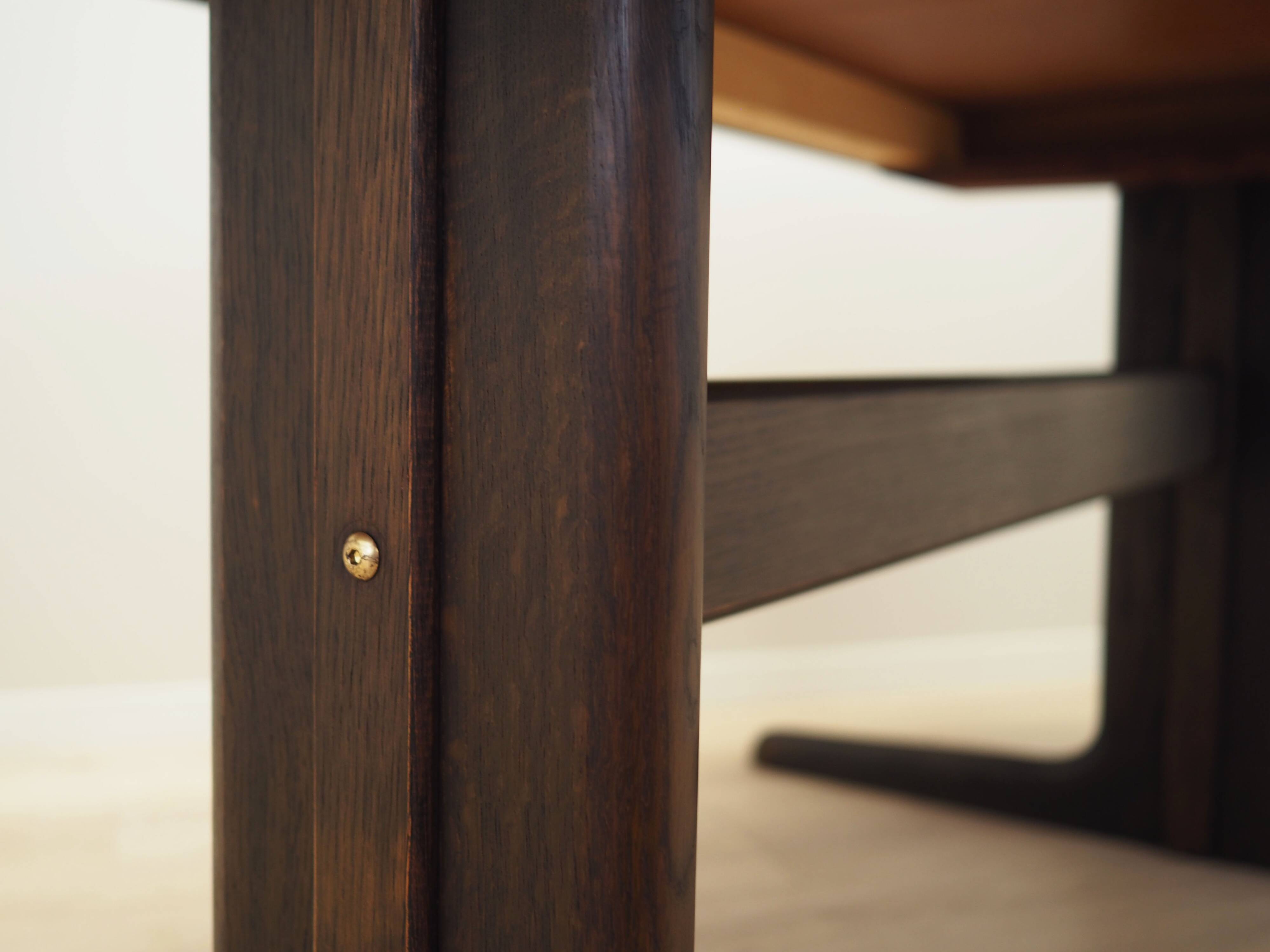 Oak table, Danish design, 1970s, manufacturer: Skovby