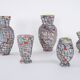 Set of ceramic vases, Italian design, 1960s, made in Italy