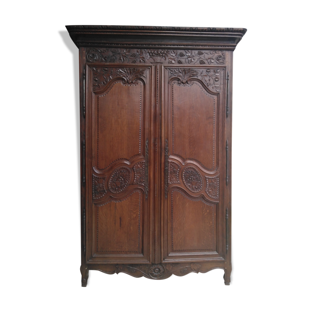 Armoire Normande 19ème en chêne Selency