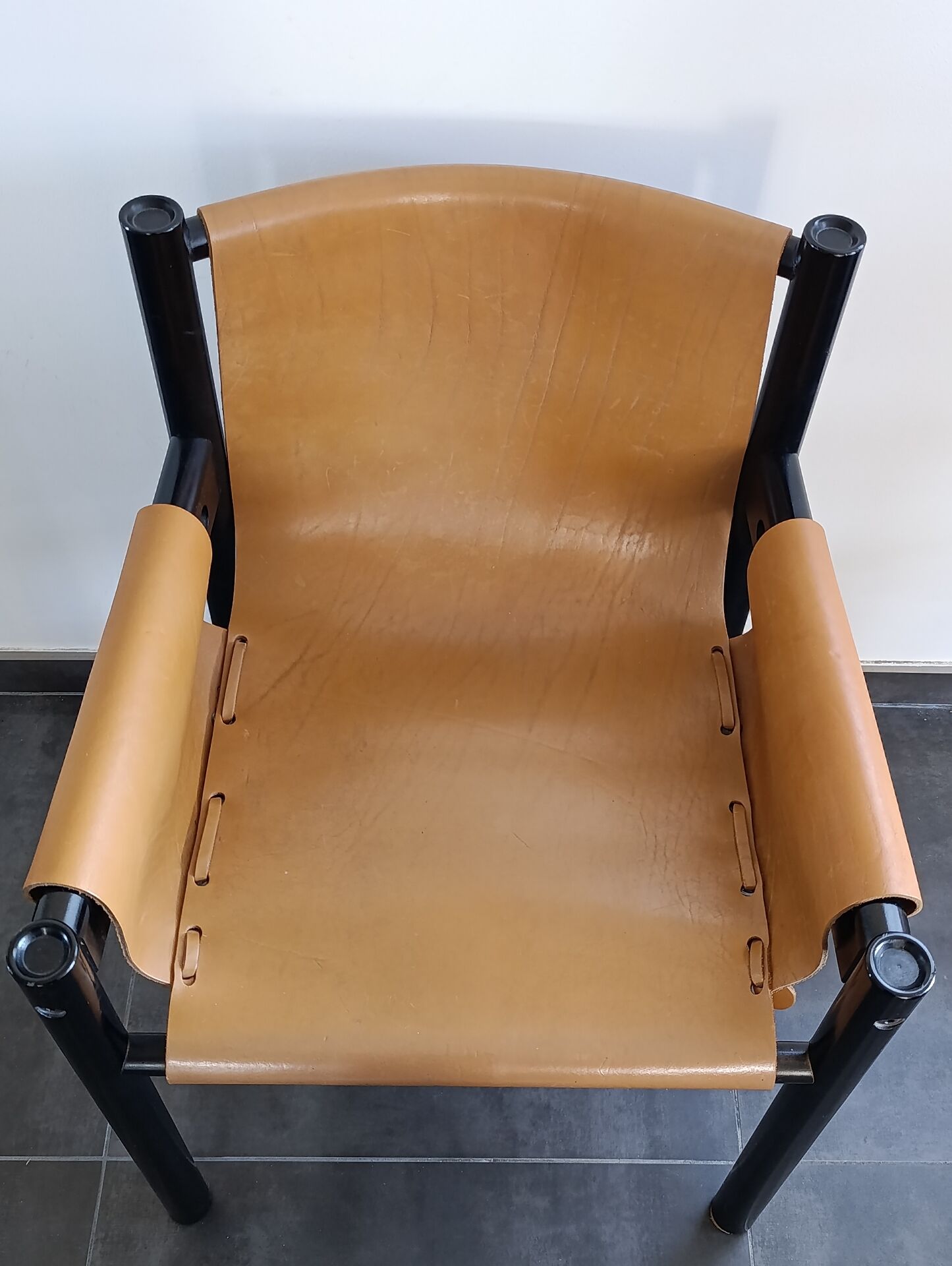 Fauteuil safari vintage Ibisco